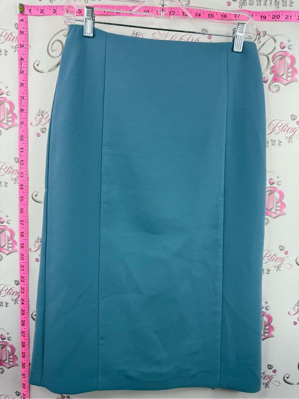ASOS skirt long blue aqua Teal Pencil Skirt